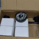 3-Light Bathroom Light Fixtures, 17.23" Black Modern Vanity Lights with Clear Glass Shade, Bathroom Wall Lamp for Mirror Kitchen Living Room Hallway Cabinet Porch