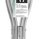 PCP Aluminum Crutches, Push Button Adjustable Height, Lightweight, 1 Pair, Kids Child Size (4'0" to 4'6")