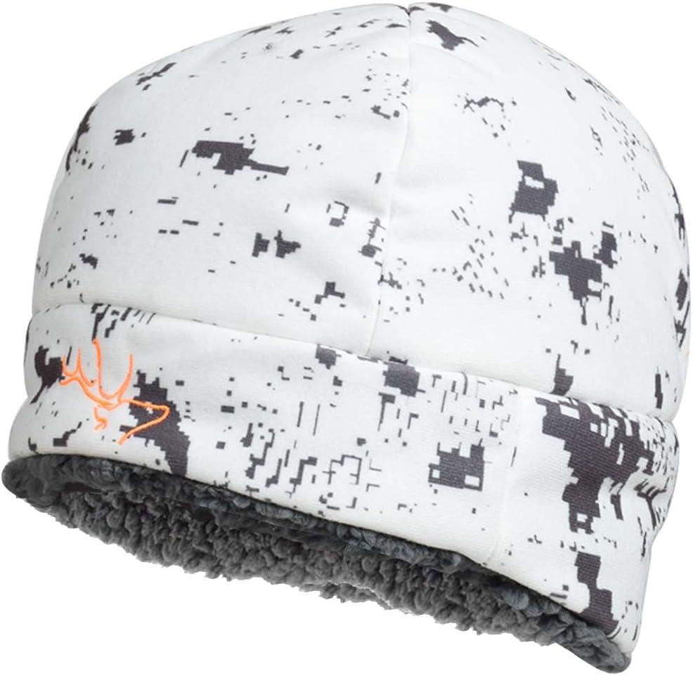 EDTREK Ultra Performance Insulated Beanie Hat for Cold Weather - Waterproof and Windproof Backcountry Winter Hat (Large, Snow Digital Camo)