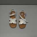 Girls Sandals Kids Open Toe Flat Sandals Ankle Strap Dress Shoes for Toddler Little Big Kid, Size 1