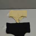 2 PACK Thong Shapewear Tummy Control, Shaping Seamless Underwear for Women, Body Shaper Tummy Control Panties Girdle (Large, Black Nude)