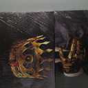 ZXHYWYM African American Wall Art 3 Piece Black Man Pictures Gold Crown Paintings Afro King Canvas Print for Living Room Bedroom Home Office Framed (D, (11"x14"x3))