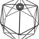 Industrial Metal Bulb Guard Cage Vintage Hexagonal Lampshade for Ceiling and Wall Mount Farmhouse Light Fixture for Dining Room Bedroom and Office Decor