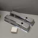 Aluminum Tall Valve Covers for 1958-1986 Chevy SBC 283 302 305 327 350 383 400 Engine Small Block Polished Valve Covers - Silver