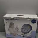 Baby Swing for Infants to Toddler Portable Babies Swing Timing Function 5 Swing Speeds Bluetooth Touch Screen Music Speaker with 10 Preset Lullabies 5-Point Carabiner (Ivory White)