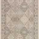 nuLOOM 3x5 Becca Traditional Tiled Area Rug, Beige, Faded Transitional Design, Stain Resistant, For Bedroom, Dining Room, Living Room, Hallway, Office, Kitchen, Entryway