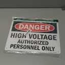 SmartSign "Danger - High Voltage, Authorized Personnel Only" Sign | 10" x 14" Aluminum