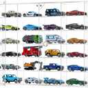 Display Case for Hot Wheels - Acrylic Showcase & Storage Organizer - No Assembly Required for Matchbox, Collectible Cars - Dust-Proof for 1/64 Scale Model Vehicles