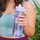 Pogo Plastic Water Bottle with Straw Lid and Carry Handle, Reusable, BPA Free, Dishwasher Safe, Perfect for Travel, School, Outdoors, and Gym | 32oz, 40oz