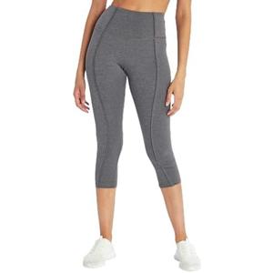 Marika Ollie High Rise Capri Legging, Heather Black, Small