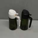 TrendPlain - Original 16oz/470ml Olive Oil Dispenser Bottle for Kitchen Gadgets and Air Fryer Accessories - Olive Oil Sprayer for Cooking w/Stickers - Black&White