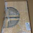 AmazerBath 8.5 Inches Bamboo Toilet Stool Squat for Adults, Collapsible Poop Stool for Bathroom, 0.79" Thickness Squatting Potty with Non-Slip Strip, Space-Saving, Natural Color