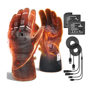 Upgrade Heated Motorcycle Gloves for Men Women with 3000mAh Rechargeable Batteries,Heated Gloves USB,Waterproof Windproof Touchscreen Heated Gloves for Riding,Skiing,XL