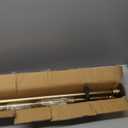 2 Pack Single Curtain Rods, 1Inch Diameter Telescoping Drapery Window Curtain Rod 48-84Inch(4-7ft) Rod Length, Warm Gold