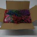 SHareconn 24 Bundles Artificial Flowers for Outdoors Decoration, Faux Plants Fake Silk Colorful Daisy Eucalyptus Lavender, UV Resistant for Outside Home Porch Patio Spring Decor, RedRosyPurpleYellow