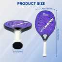Colaxi 2X Beach Tennis Rackets Beach Tennis Paddles Nonslip Grip Beach Tennis Racquet with Storage Bag for Park Playground Courtyard, 28cmx23.5cm