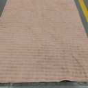 Ashler Faux Rabbit Fur Area Rug, Pink 5x7 FT Fluffy Soft Rectangle Fuzzy Carpet for Living Room, Bedroom, Machine Washable Shaggy Nursery Rug - 3D Bubble Rug