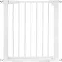 Adjustable Baby Gate with Door, Auto Close Safety Pet Gates for Doorways, Extra Tall and Wide Child Gate for Stairs, Dog Gates for The House, Doorways. Pressure Baby Gate for Dogs Indoor. (29.5-32.5 in width (White))