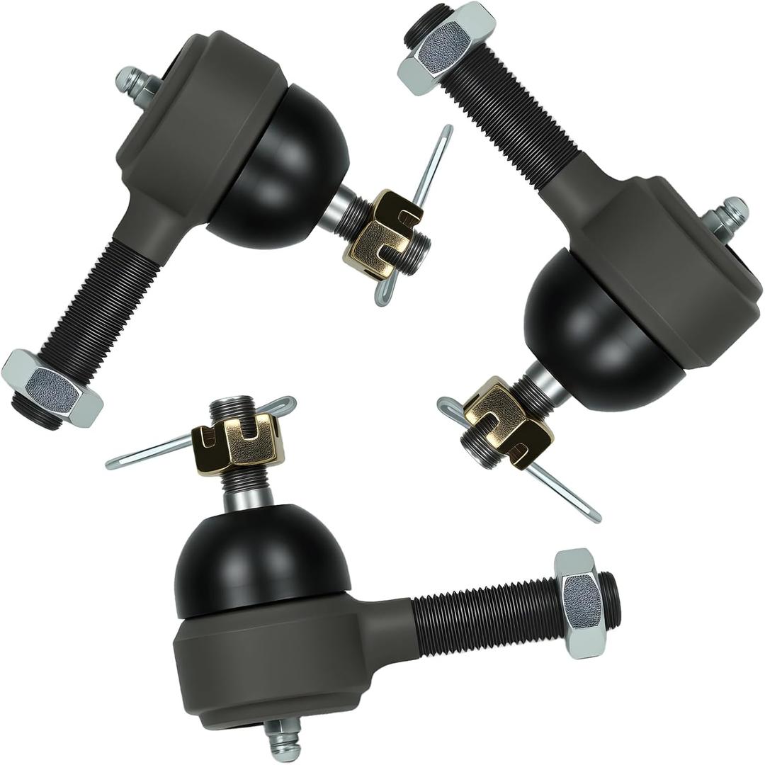 Club Car DS Tie Rod End Kit, 3pcs Ball Joint Set for Golf Carts, Compatible with 1976-2008 Club Car DS Gas & Electric Models, Replaces OEM Part #7539 7540