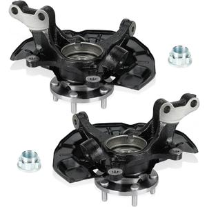 Front Left and Right Side Steering Knuckle & Wheel Bearing Hub Assembly for Toyota Camry 2007-2011/for Lexus ES350 2007-2012(Only fit for 3.5L), Replace for 686260 686261 (Spline Quantity:30)