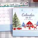 Desk Calendar 2026-2027 - 18 Months Desktop Calendar 2026-2027, July 2026 - December 2027, 10'' x 8.3'', Standing Flip Desktop Calendars for Office, Home, School