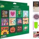 2026 Diamond Art Wall Calendar, 12-Month DIY Diamond Painting Kit with To Do List, Christmas Home Office Decoration gift