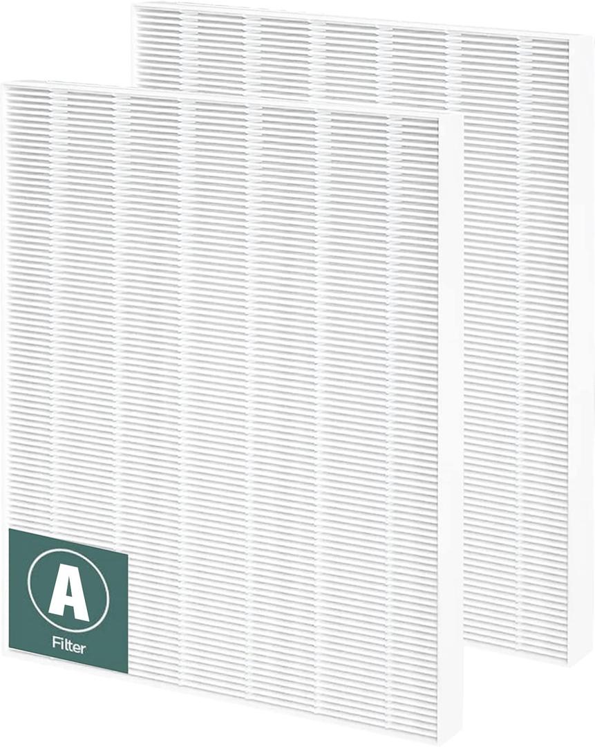 2 Pack 115115 HEPA Replacement Filter A Size 21 Compatible with Winix PlasmaWave Air Purifier C535 5300 5300-2 5500 5500-2 6300 6300-2 P300 AM90 9000 5000 5000B C909 9800 by Funmit