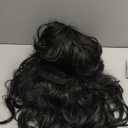 Women Black Beehive Wig Long Curly Wavy Bouffant Heat Resistant Synthetic Hair wigs for Women's Vintage Costume Cosplay Halloween Party (one size)