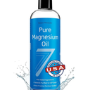 Seven Minerals Pure Magnesium Oil Spray, Big 12oz, USP Grade, Extra Strength, for Feet, Sleep, Muscle Pain & Cramps - Mined in The USA