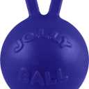 Jolly Pets Tug-n-Toss Dog Toy Ball with Handle, 8 Inches/Large, Blue