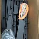 RV Step with Handrail, Foldable 2 Steps with Handle RV Stairs Home Ladder Foldable Stairs for 5th Wheel RV, Hot Tub, Outdoor Spa Pool