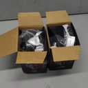 FARBIN Air Horn for Truck 2Pcs, Compact Train Horn, Electric Car Horn 12V 150db Super Loud with 2Pcs Wiring Harnesses and Buttons, for Any 12V Vehicles (Black horn with button 2pcs)