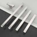 Amerdeco 10 Pack Brushed Satin Nickel Cabinet Pulls 5 Inch(128MM) Hole Centers Kitchen Cabinet Handles Hardware Kitchen Handles for Cabinets Cupboard Handles Drawer Pulls ZH0028