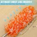 Tanlade 8 Pcs Microfiber Feather Duster for Cleaning 13-31 Inch Extendable Cobweb Dusters Ceiling Fan Duster Washable Bendable Tool for Office Car Window Furniture (Bright Color)
