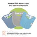 8-Pack Organic Baby Bibs for Boys, Girls - Soft Cotton Drooling and Teething Bibs for Baby Girl & Boy, Extra Absorbent, Easy To Clean & Put On for Toddler, Newborn, Infant 0-24 Months (Icelandic)