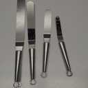 Offset Icing Spatula, Cake Angled Spatula Set with 4, 6, 8 & 10 Inch Blades, Stainless Steel Handle Suitable for Home, Kitchen or Bakery