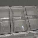 MIKESIER Ice Chilled Condiment Caddy, Condiment Tray Server with 5 Containers Lids, Fruit & Garnish Tray for Party Supplies & Bar Accessories, Set of 5 Serving Spoons & 2 Tongs Included