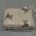 100% Organic Cotton Muslin Baby Blanket Flounce Edge Large 50"x43" Teddy Bear, Soft Breathable Toddler Quilt Crib Blankets Gender Neutral for Baby Boys and Girls Bassinet, Bed, Stroller & Snuggling