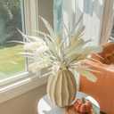 7 PCS Artificial Fall Stem Fake Plants, 26 in Fake Leaves Autumn Greenery Branches White Flowers Faux Foliage DIY Stems for Vase Thanksgiving Home Kitchen Office Indoor Centerpiece Table Decoration