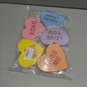 AnyDesign 5Pcs Valentine's Day Conversation Hearts Wooden Table Sign Colorful Heart Wood Tabletop Decoration Love You Be Mine Kiss Me Table Centerpiece Tiered Tray Decor for Wedding Home Shelf Display (Yellow,Orange,Blue,Pink)