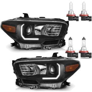 Headlights for 2016-2022 Toyota Tacoma models (Fits models with factory LED DRL Only) (Bulbs included)