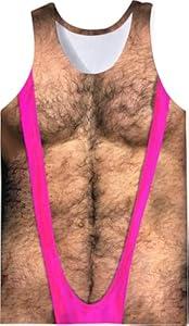 RAISEVERN Mens Tank Tops Summer Sleeveless Tee Cool Workout T-Shirts Beach Novelty Undershirts (Large)