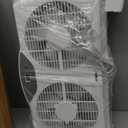 Shinic Twin Window Fan, 9-Inch Blades Reversible Airflow, Thermostat Control, 3 Speeds, 3 Functions, 23.8"-37" Expandable Width, Window Exchaust Fans for Home Bedroom, ETL Certified