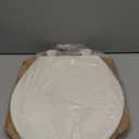 Bemis 500EC Durable Wood Toilet Seat with Easy Clean Hinges, Made in USA, Round, Biscuit (Pack of 2)