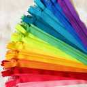 YKK Zippers Assortment of Bright Colors 9 Inch Number 3 Nylon Coil Set of 12 Pieces
