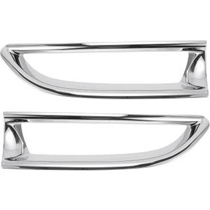 Fog Light Cover Trim for Honda CR-V 2012-2014 Rear Left,Rear Right Fog Light Lamp Cover Trim Bezel ABS 1 Pair Silver Tone