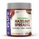 Pyure Keto Hazelnut Chocolate Spread | Sugar-Free, Low Carb, Vegan Nutella Alternative | 2g Net Carbs, Gluten-Free, Peanut-Free, Plant-Based, Non-GMO, Keto Snack, Vegan Sweets | 13 oz Jar (EXP 06/19/27)