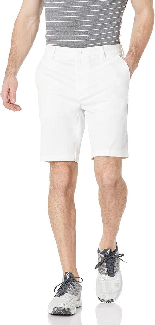 Amazon Essentials Men's Classic-Fit Stretch Golf Shorts with Moisture-Wicking, Active Waistband (White, 40)