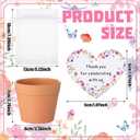 Ctosree 50 Sets Let Love Grow Wildflower Wedding Favors for Guests Include Self Adhesive Seed Packets Flowerpot Thank You Tags and Organza Gift Bags for Bridal Shower Wedding Party Favor