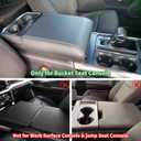 Zxiaochun Center Console Cover for 2021 2022 2023 2024 2025 2026 Ford F150, Armrest Lid Leather Protector, Middle Console Cushion Interior Accessories (Bucket Seat Only)